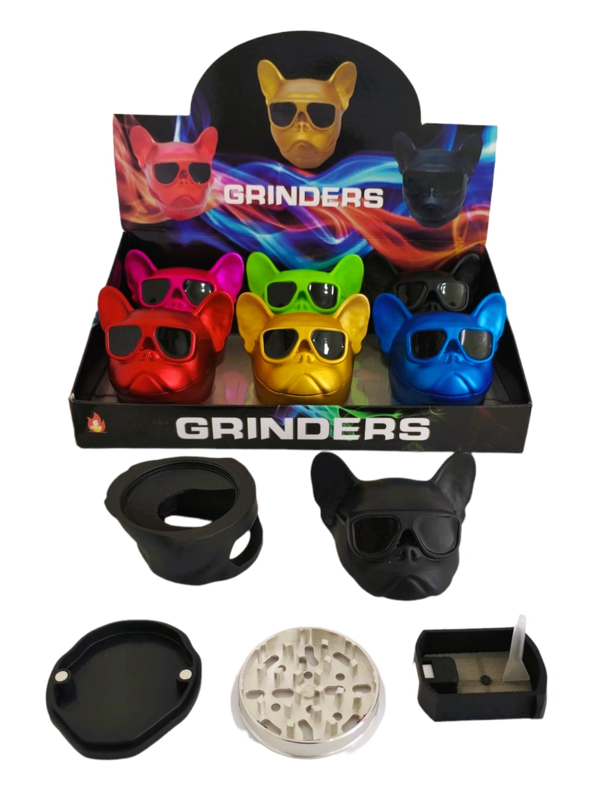 Grinder Trillador Rascador Cara De Perro
