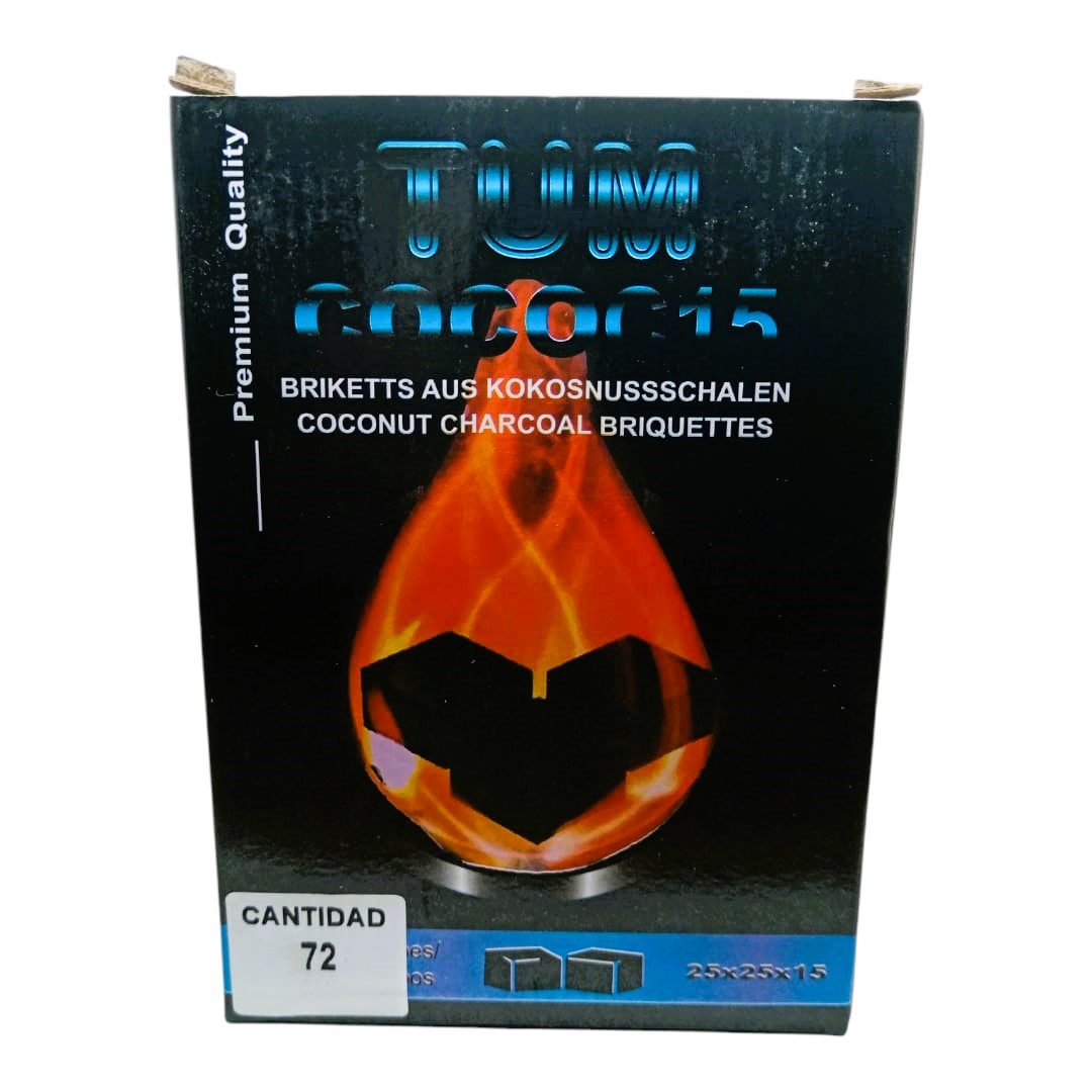 Carbón Coco Para Narguile Display x72unds - Imagen 2