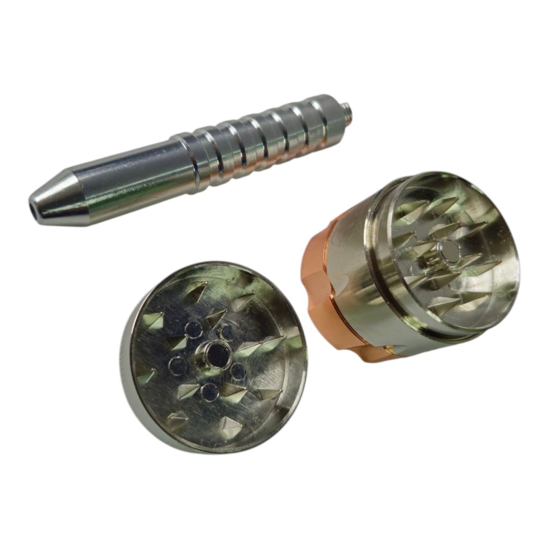 Grinder Trillador Pipa Tambor Revolver - Imagen 3