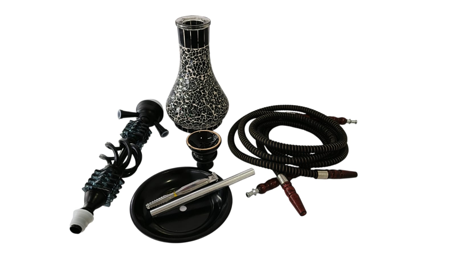 Narguila Shisha Hookah Pipa Arabe Cachimba De Vidrio Mosaico - Imagen 2