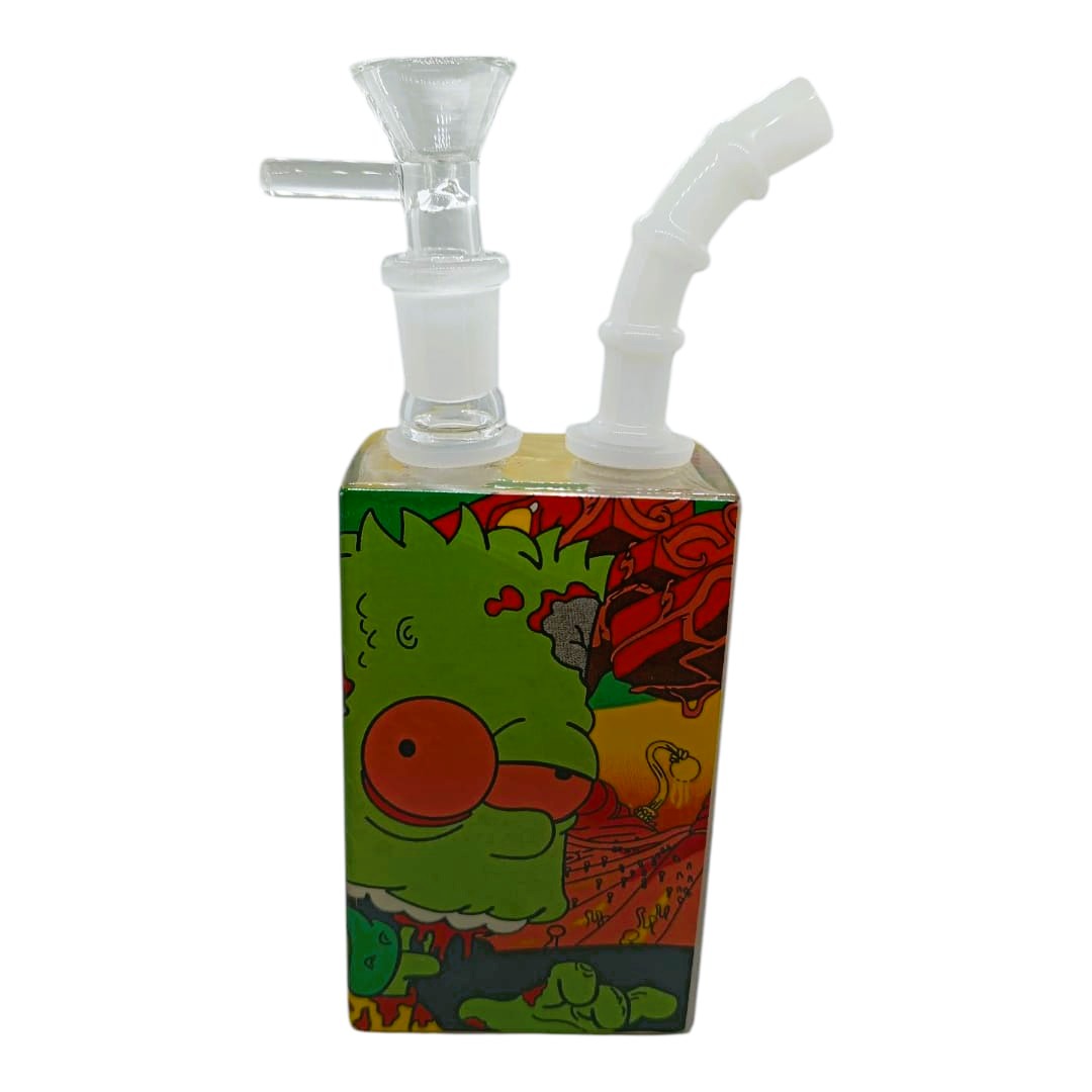 Bong Vidrio Pipa de Agua Caja De Jugo